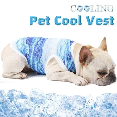 Camicia da Raffreddamento Estate Per Animali Domestici Dolemi Vestiti Per Cani Cucciolo Traspirato - M