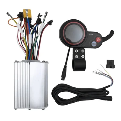 Controlador de motor de scooter eléctrico 48V 20A Aleación de aluminio E-Bike Controlador de motor sin escobillas con panel de control de pantalla LCD a prueba de agua - Tipo 1