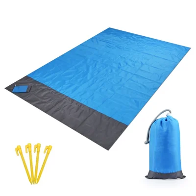 Beach Blanket Sandproof Beach Mat Quick Drying Portable Picnic Sheet for Outdoor Travel - 1,4 x 2 m