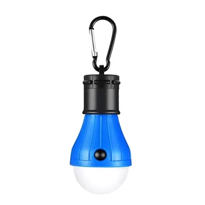 LED Camping Lantern de Emergencia 3 Modos de Iluminación Colgante Luz de la Carpa Batería Operada Bolb - 1 pc / Azul