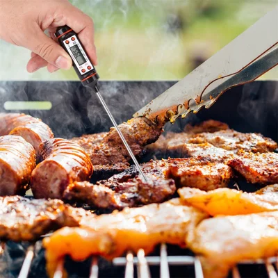 Digital Cooking Food Probe Meat Kitchen BBQ Selectable Sensor Thermometer for Outdoor/Camping/Gardening