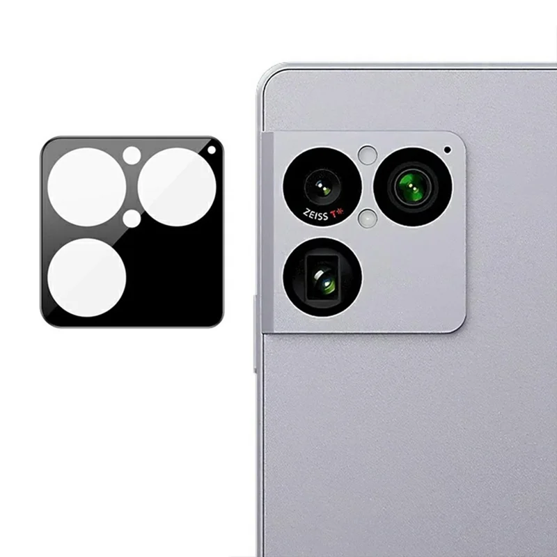 For Sony Xperia 1 VIII Tempered Glass Lens Protector Black Silk Printing Camera Lens Film - Black