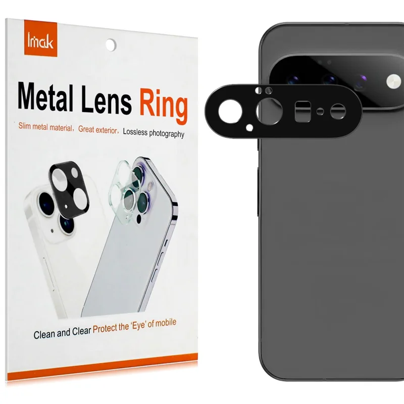 IMAK For Google Pixel 11 Metal Camera Lens Protector Lens Protective Cover - Black