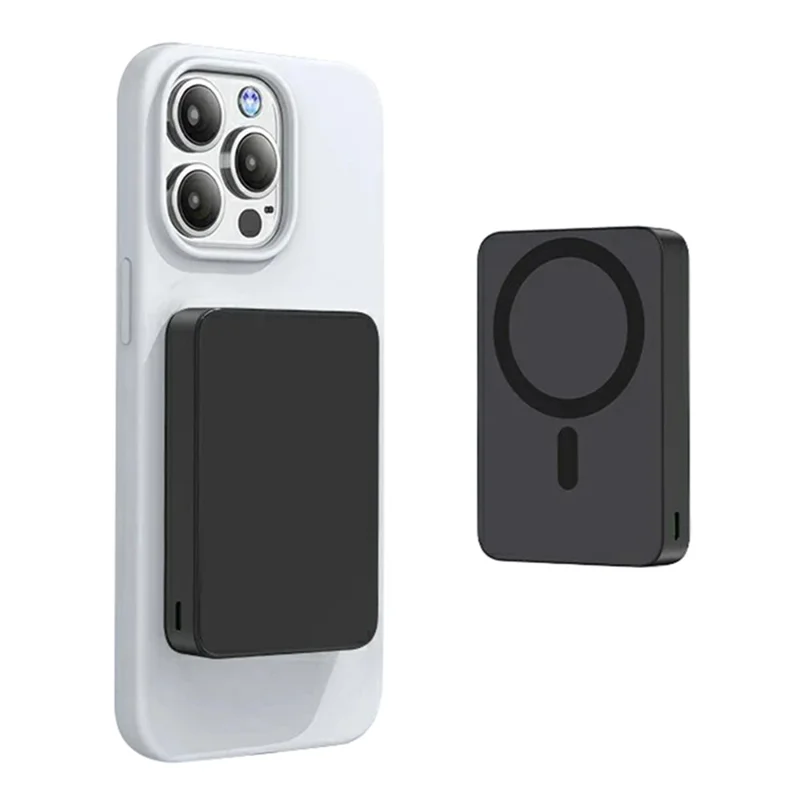 E61B 10000mAh Magnetic Wireless Power Bank 15W Portable Charger with 20W USB-C Fast Charging - Black