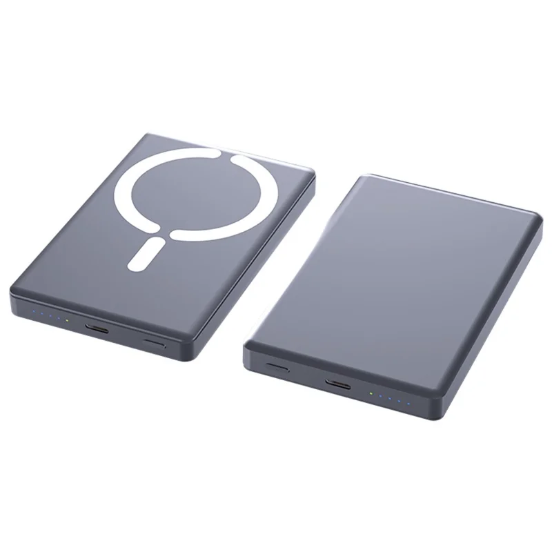 C26 10000mAh Magnetic Power Bank 15W Wireless Charging Portable Charger for Outdoor Travel - Grey
