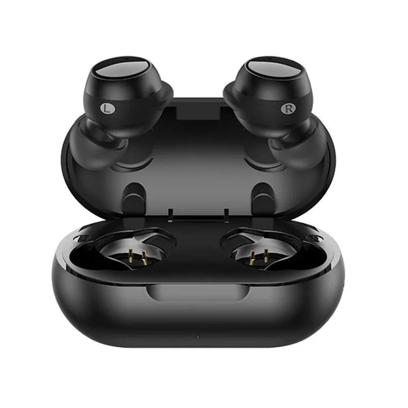 TWS-22 Wireless TWS Earphones HiFi IPX5 Waterproof Mini Earbuds Sport Headphones Bluetooth-compatible Running Headset for Samsung Xiaomi iPhone - Black