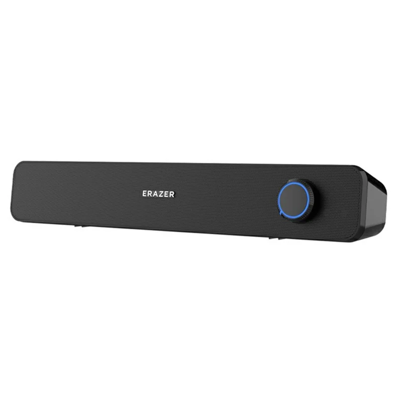 ERAZER A120 Desktop Wired Bluetooth-compatible Speaker 6W Dual Channel USB Plug Play Speaker for PC Gaming (Invested By Lenovo) - Black