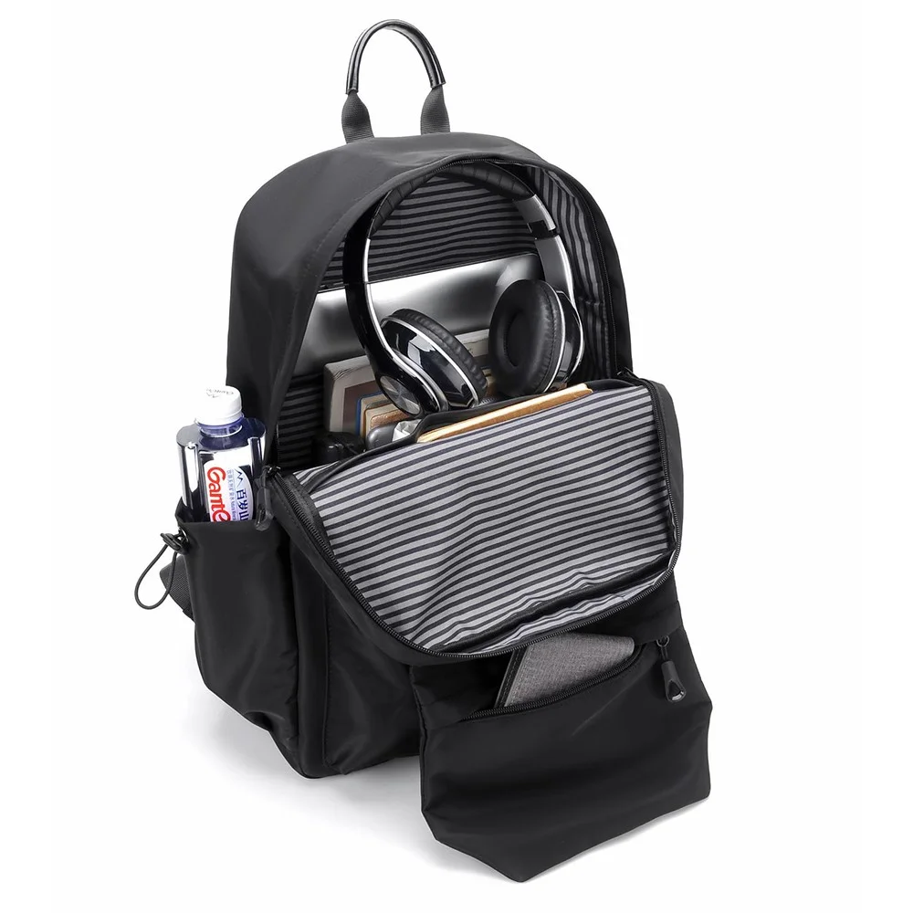 14 Inches Backpack 1828 Student Bookbag Men's Polyester Travel Shoulders Bag Backpack 14 ...