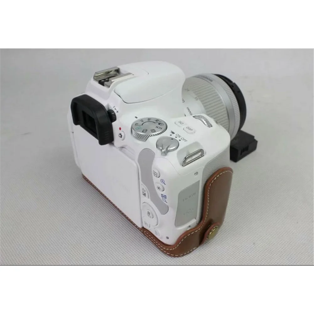 Wholesale PU Leather Half Bottom Camera Protection Shell for Canon EOS ...