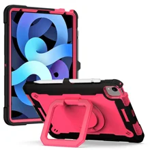 SATURCASE Case for Xiaomi Mi 8, Ring Kickstand Hybrid 2 in 1 [PC & Silicone] Dual-Layer Bumper Shockproof Protective Cover for Xiaomi Mi 8 (HZ-Black