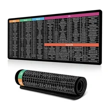 Large Mouse Mat R Shortcut Key Wholesale 400*900*4mm Shortcut Keys Gaming Mouse Pad Anti-slip Rubber ...