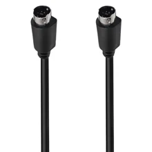 Valueline Câble S-Vidéo Mâle-mâle 5 M – Noir, Pour Magnétoscope Et Téléviseur, Liaison Vidéo Analogique