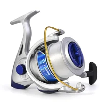 LEO28265YF10000LargeCapacitySpinningReelsLightweightUltraSmoothPowerfulFishingReels-Silver