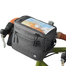Rhinowalk Bolsa Para Manillar De Bicicleta, Impermeable, Bolsillo Delantero Para Bicicleta, Bolsa De Almacenamiento Con Correa Para El Hombro, Para Bicicleta De Carretera, Bicicleta De Montaña