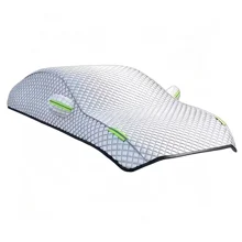 Auto-Schneedecke aus Aluminiumfolie, wasserdicht, schneefest, frostfest, UV-Schutz, Windschutzscheibeabdeckung für SUV, Outdoor-Parken – für Limousine