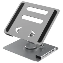 FX-2238 Foldable Laptop Stand with Docking Station, 4K HD + USB-A + USB ...
