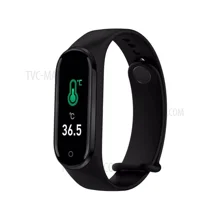 Montre connectée M4 avec moniteur de sommeil et de fréquence cardiaque et bracelet de suivi d'activité physique