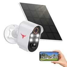 Wholesale R6 WiFi Wireless Smart Camera Solar-Powered Two-Way Audio ...