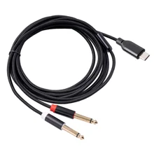 Wholesale 3708 3m Audio Cable HiFi Sound Type-C Male to Dual 6.35mm ...