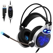 Kotion Each Cuffie Gaming Over Ear Cuffie da Gioco ave Microfono 3.5mm