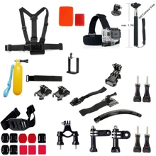 26-in-1 Accessory Kit For GoPro Hero 1-5 - Includes Head Strap, Chest Mount, Monopod & More
