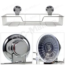 Best Discount of Dual Suction Cups Rectangular Basket for Bathroom or ...
