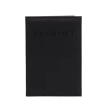 2 étuis Passeport BRISKORE En Cuir Synthétique - Design Avion & Carte Du Monde - Pour Cartes, Billets, Documents