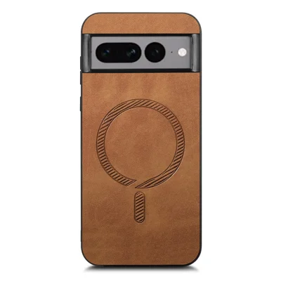 SUANPOT Cover Portafoglio Per Google Pixel 7 Pro 5G Con Blocco RFID Pelle Sintetica Slot Per Carte Marrone Chiaro