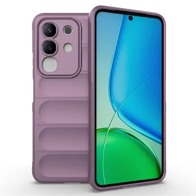 Custodia TPU Morbida Con Effetto Perla E Cornice Fotocamera Rialzata Per VIVO Y29 4G 2025 E T4X 5G