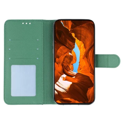 Custodia A Portafoglio In Pelle PU Con RFID Per Xiaomi 13T / 13T Pro - Chiusura Magnetica E Supporto - Verde