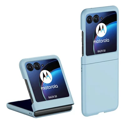For Motorola Razr 60 Case Ultra Thin Skin Touch Rubberized Hard PC Phone  Cover - Sky Blue