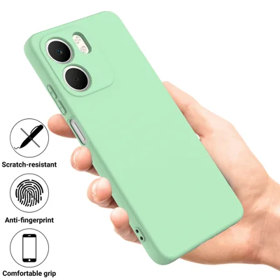 HONLEN Custodia Compatibile con OPPO A5X (6.67 Inches) Morbida Liquido TPU Silicone Case Protettiva, Antiurto in Antigraffio Cover Protettiva