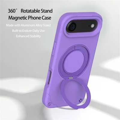 For iPhone Air EVA Phone Case Compatible with MagSafe Kickstand Protective Cover - Purple For iPhone Air EVA Phone Case Compatible with MagSafe Kickstand Protective Cover - Purple