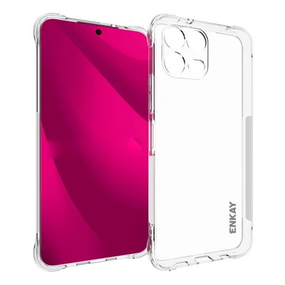 ENKAY HAT PRINCE For T-Mobile Revvl 8 Pro Clear Phone Case Shockproof Anti-slip TPU Cover - Transparent ENKAY HAT PRINCE For T-Mobile Revvl 8 Pro Clear Phone Case Shockproof Anti-slip TPU Cover - Transparent