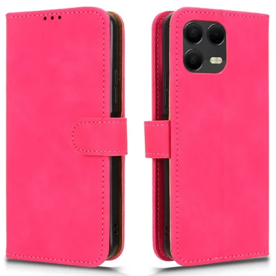 For T-Mobile Revvl 8 Pro / T Phone 3 Pro Leather Case Skin Feel Anti Drop Wallet Flip Phone Cover - Rose For T-Mobile Revvl 8 Pro / T Phone 3 Pro Leather Case Skin Feel Anti Drop Wallet Flip Phone Cover - Rose