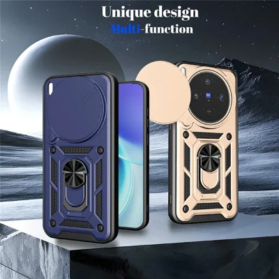 YUXING Hoesje voor Vivo X300 5G, Militaire Bescherming Hard PC Zachte