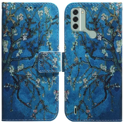 MojieRy - Custodia a portafoglio per Nokia C3, in pelle PU di alta qualità, slim fit, per Nokia C3, 1 slot per schede, ritagli esatti, colore: Marrone