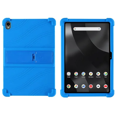For Walmart Onn 12.1 inch Tablet Pro (2024) Silicone Case with Kickstand Rugged Protective Cover - Dark Blue For Walmart Onn 12.1 inch Tablet Pro (2024) Silicone Case with Kickstand Rugged Protective Cover - Dark Blue