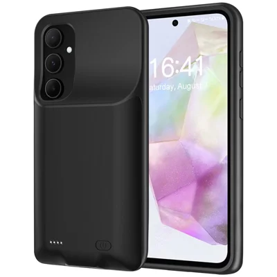 For Samsung Galaxy A55 5G 10000mAh Power Bank TPU Phone Case External  Battery Pack