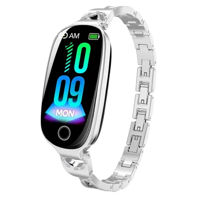 F81 Women's Bangle Watch Smart Watch Bluetooth-compatible Call Sleeping  Monitor Sports Tracker - Silver