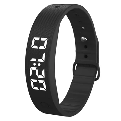 W5SV Smart Bracelet with Vibrating Alarm, Sleep Monitoring Digital Display Electric Watch - Black W5SV Smart Bracelet with Vibrating Alarm, Sleep Monitoring Digital Display Electric Watch - Black