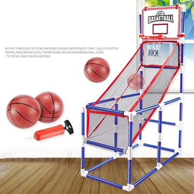 Panier De Basket D'intérieur BOPEUY – Set Complet Avec 4 Ballons, Pompe Et Accessoires De Fixation