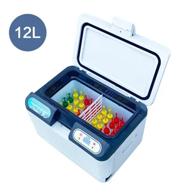 Pig semen portable temperature controlled refrigerator
