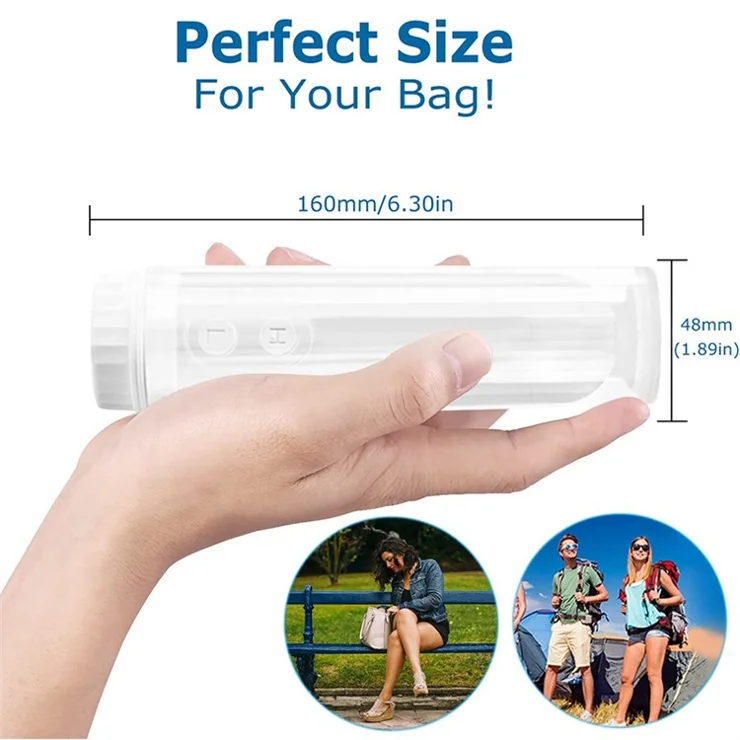 140ml Portable Travel Bidet IPX6 Waterproof Electric Bidet Sprayer with Nozzle 180 Degree Adjustment for Baby Wash, Personal Care, Disability, Traveling - White