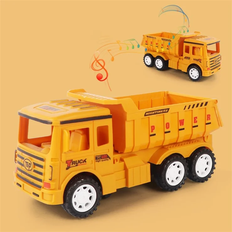 Cement Mixer Truck Toy Electric Engineering Construction Truck with Light Sound Kids Toy Gift ST - Cement Mixer Truck