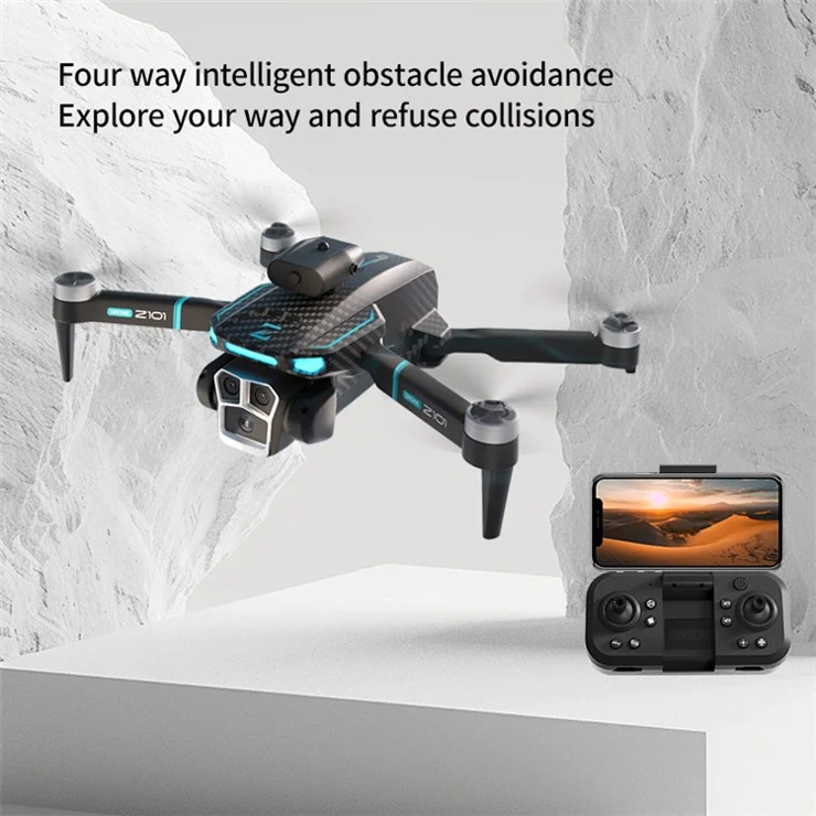 Z101 Aerial Photography Drone Optical Flow Obstacle Avoidance RC Quadcopter 4K HD Aircraft, 1 Battery