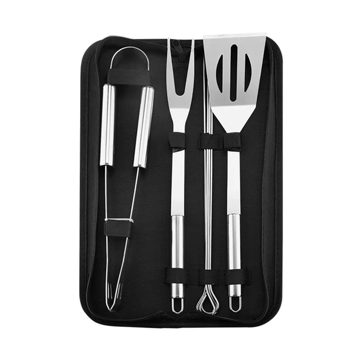 Wholesale 7PCS Stainless Steel BBQ Barbecue Tool Set with Portable Oxford Bag from China