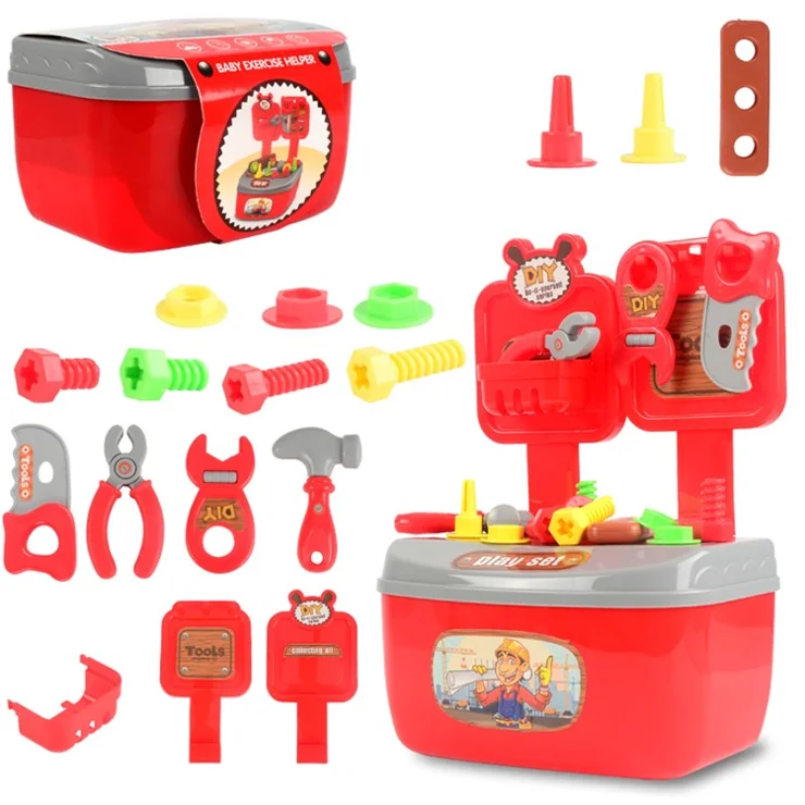 Wholesale Kids Play Pretend Toy Tool Set Workbench Construction ...