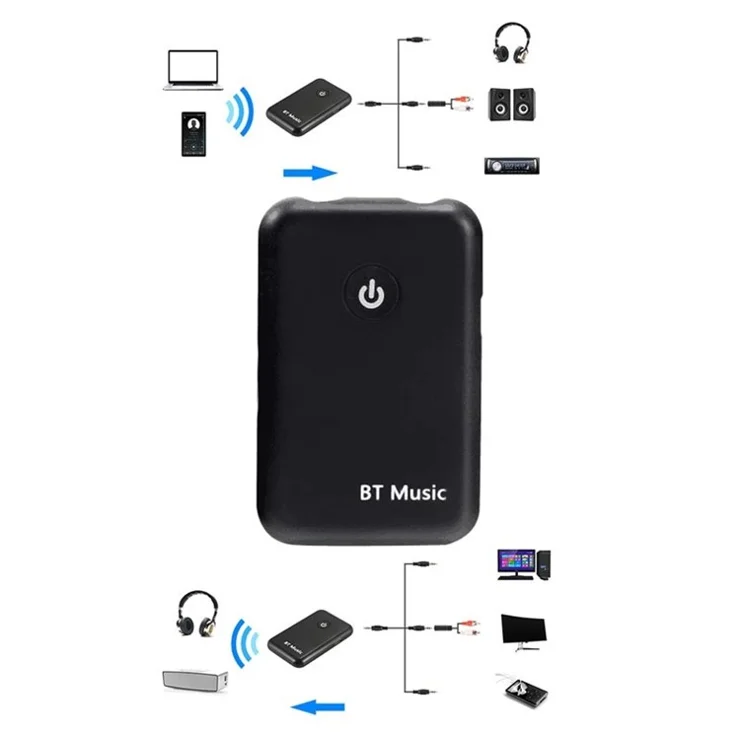 YPF-03 2-in-1 Bluetooth-compatible 4.2 Transmitter Receiver Wireless Audio Adapter Support 3.5mm Audio for TV / Home Stereo / Phone
