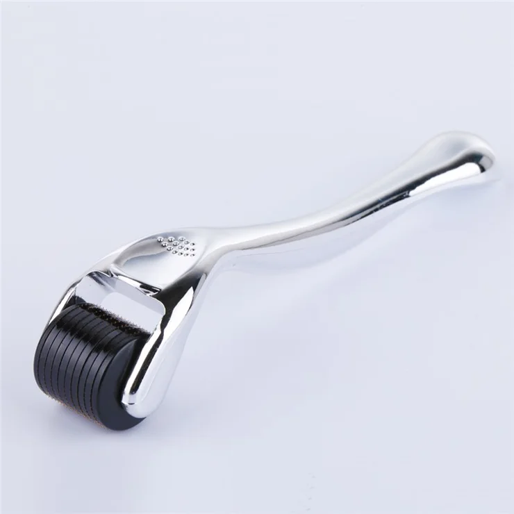 540 Micro Needles Titanium Microneedle Derma Roller Needle Skin Care for Facial Wrinkles Hair Loss Stretch Marks - Silver/0.25mm